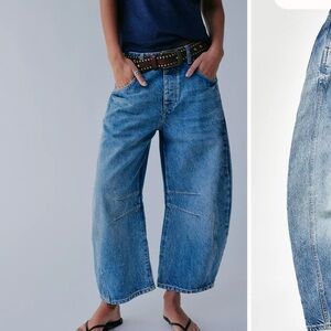 Free people lucky you barrel Jean